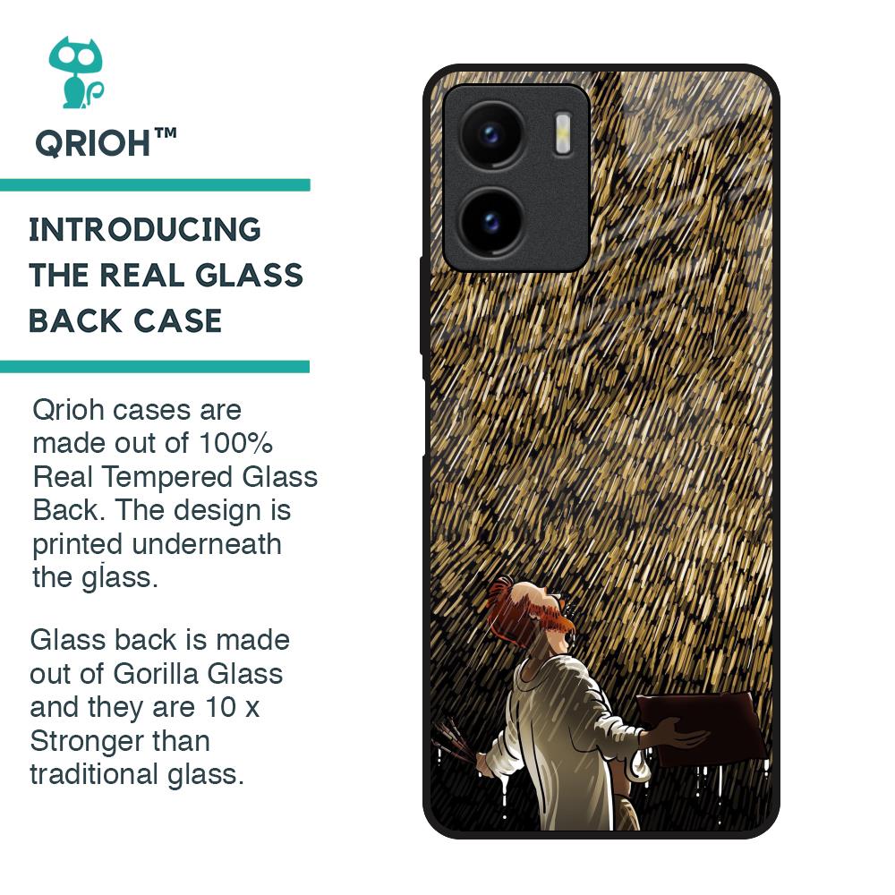 Rain Festival Glass Case for Vivo Y15s