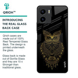 Golden Owl Glass Case for Vivo Y15s