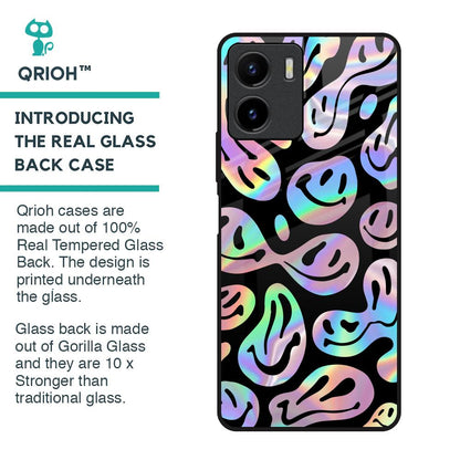 Acid Smile Glass Case for Vivo Y15s