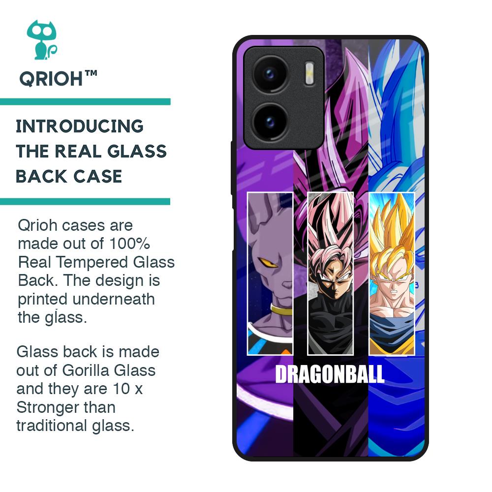 DGBZ Glass Case for Vivo Y15s