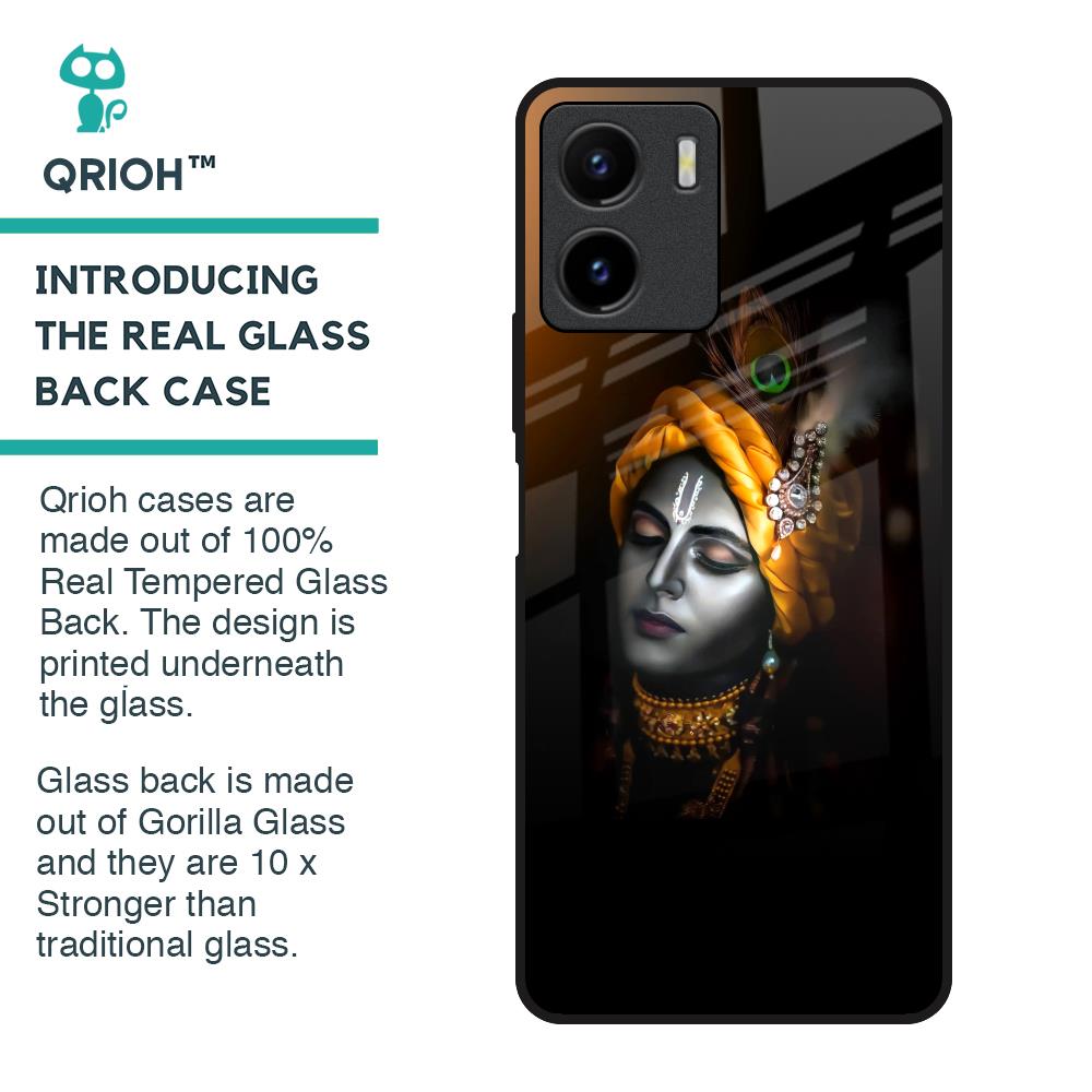 Ombre Krishna Glass Case for Vivo Y15s