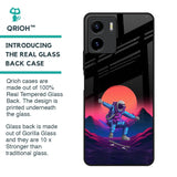 Retro Astronaut Glass Case for Vivo Y15s