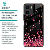 Heart Rain Fall Glass Case For Vivo Y15s