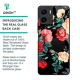 Floral Bunch Glass Case For Vivo Y15s