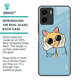 Adorable Cute Kitty Glass Case For Vivo Y15s