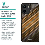 Diagonal Slash Pattern Glass Case for Vivo Y15s
