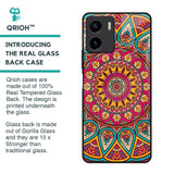 Elegant Mandala Glass Case for Vivo Y15s