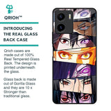 Anime Eyes Glass Case for Vivo Y15s