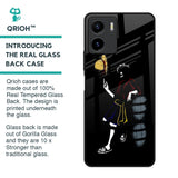 Luffy Line Art Glass Case for Vivo Y15s