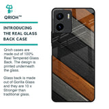 Tri Color Wood Glass Case for Vivo Y15s