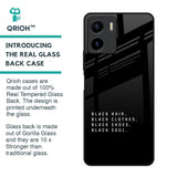 Black Soul Glass Case for Vivo Y15s