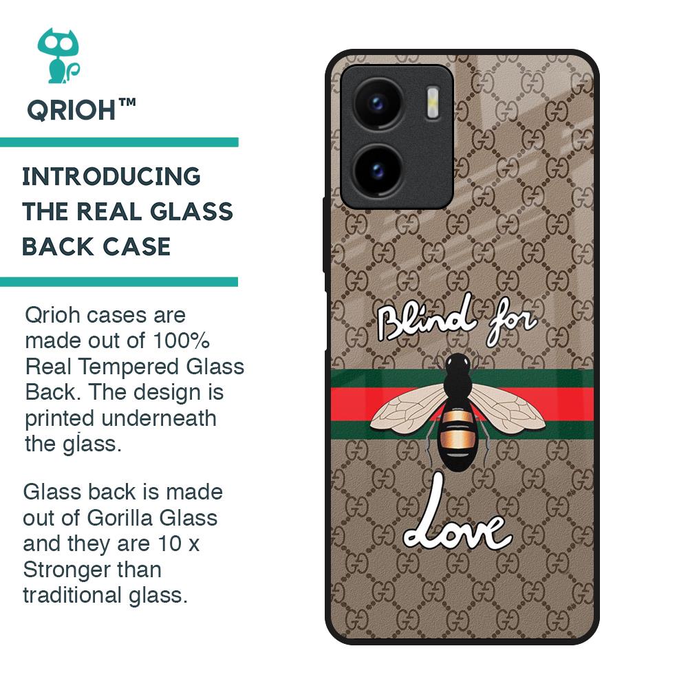 Blind For Love Glass Case for Vivo Y15s