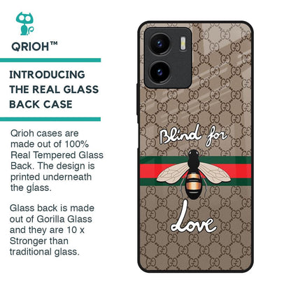 Blind For Love Glass Case for Vivo Y15s