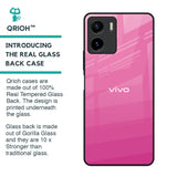 Pink Ribbon Caddy Glass Case for Vivo Y15s