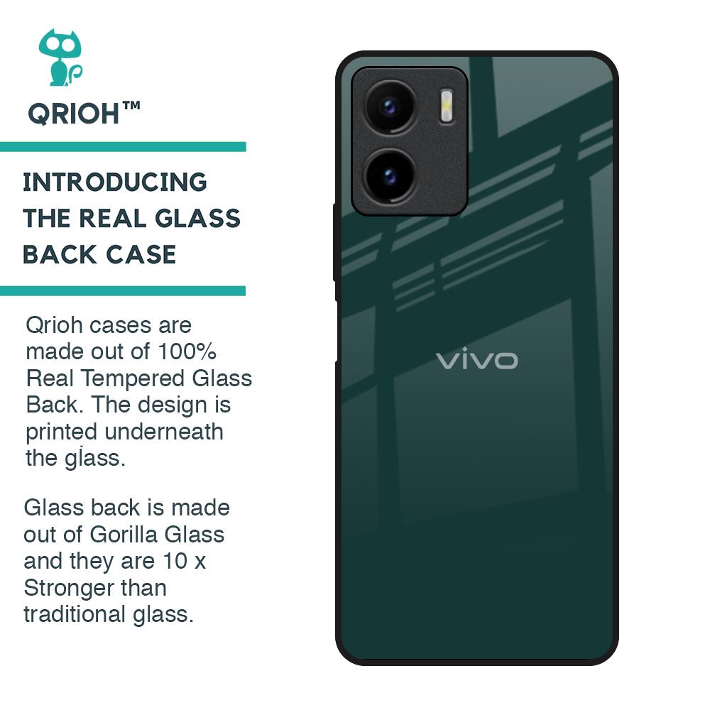 Olive Glass Case for Vivo Y15s