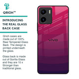Wavy Pink Pattern Glass Case for Vivo Y15s