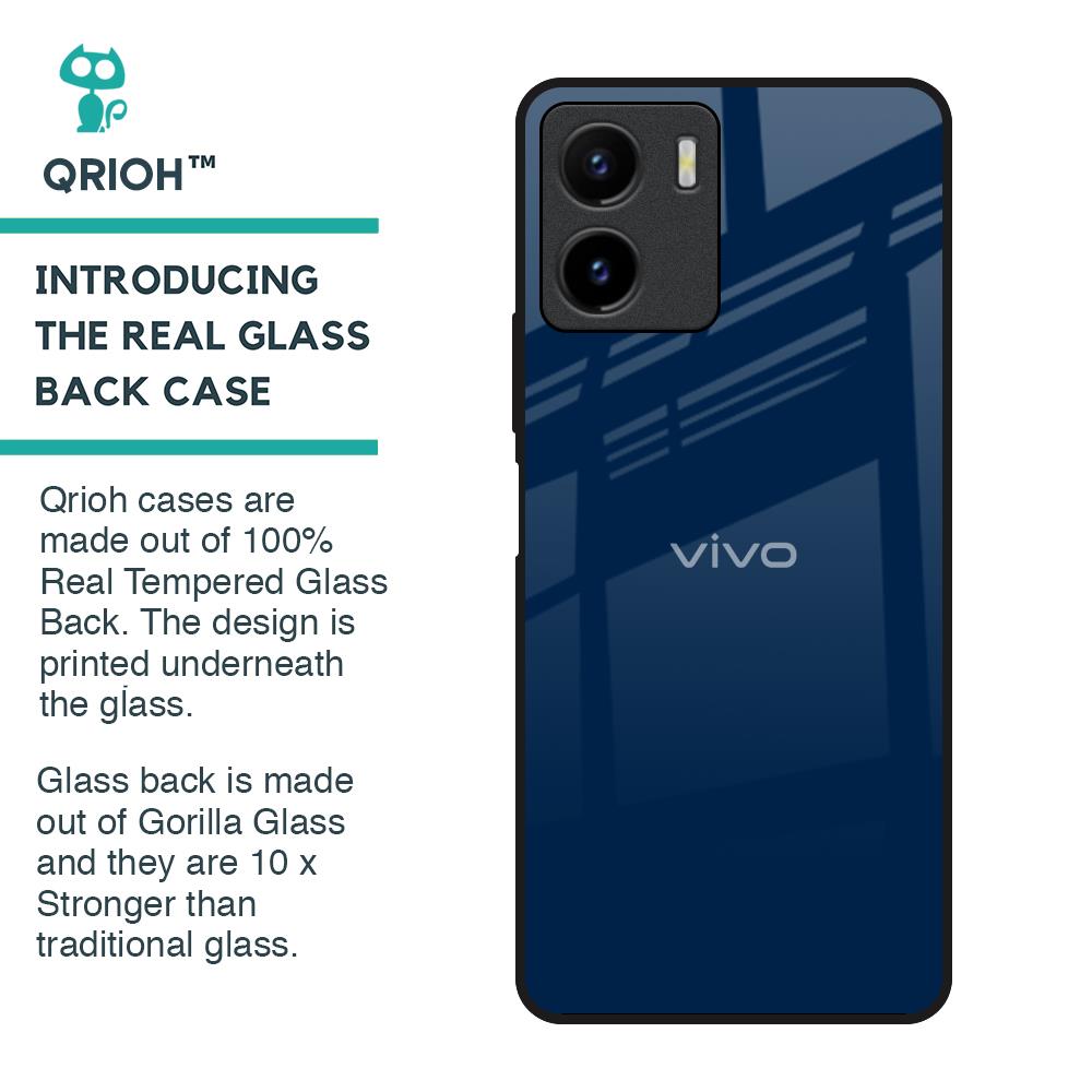 Royal Navy Glass Case for Vivo Y15s