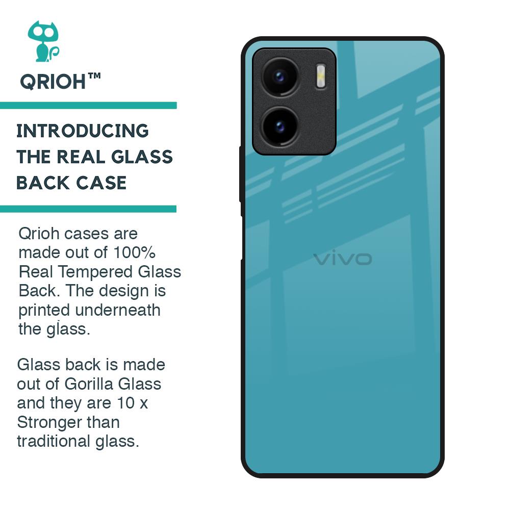 Oceanic Turquiose Glass Case for Vivo Y15s