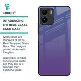 Indigo Pastel Glass Case For Vivo Y15s