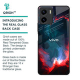 Brush Art Glass Case For Vivo Y15s