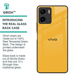Fluorescent Yellow Glass case for Vivo Y15s