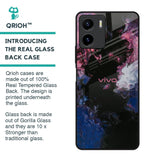 Smudge Brush Glass case for Vivo Y15s