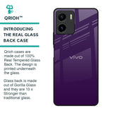 Dark Purple Glass Case for Vivo Y15s