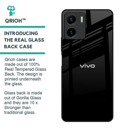 Jet Black Glass Case for Vivo Y15s