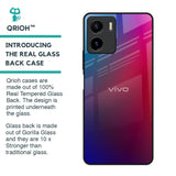 Magical Color Shade Glass Case for Vivo Y15s