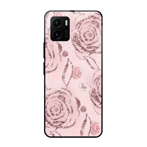 Shimmer Roses Vivo Y15s Glass Cases & Covers Online