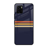 Tricolor Stripes Vivo Y15s Glass Cases & Covers Online