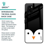 Cute Penguin Glass Case for Vivo Y15s