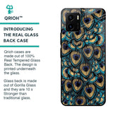 Peacock Feathers Glass case for Vivo Y15s