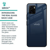 Overshadow Blue Glass Case For Vivo Y15s
