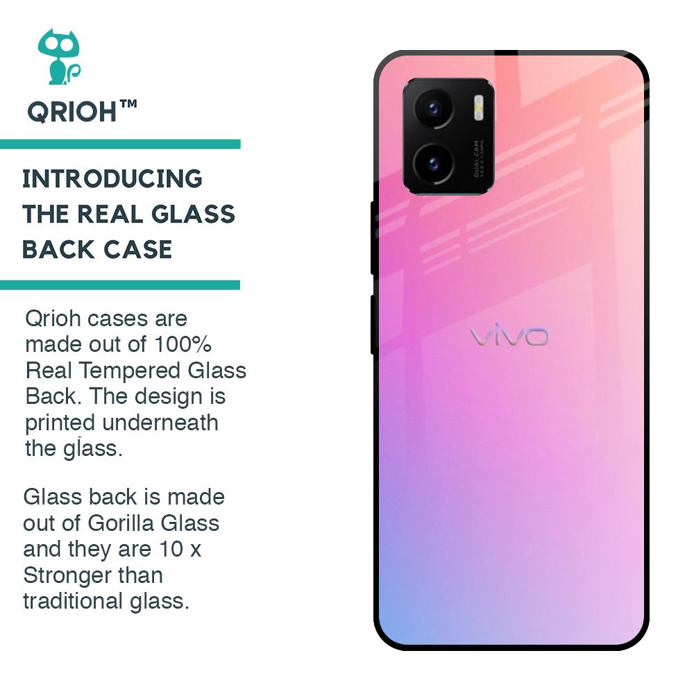 Dusky Iris Glass case for Vivo Y15s