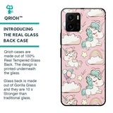 Balloon Unicorn Glass case for Vivo Y15s