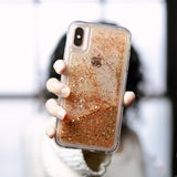 Hustle Glitter Gold Snow Globe Glitter case for iPhone