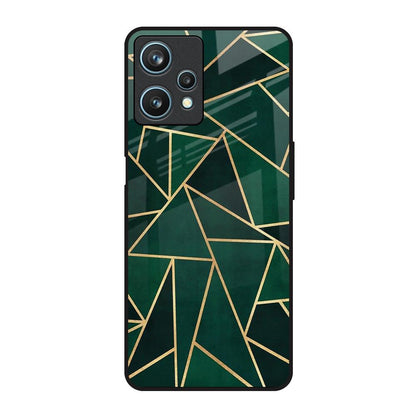 Abstract Green Realme 9 Pro 5G Glass Back Cover Online