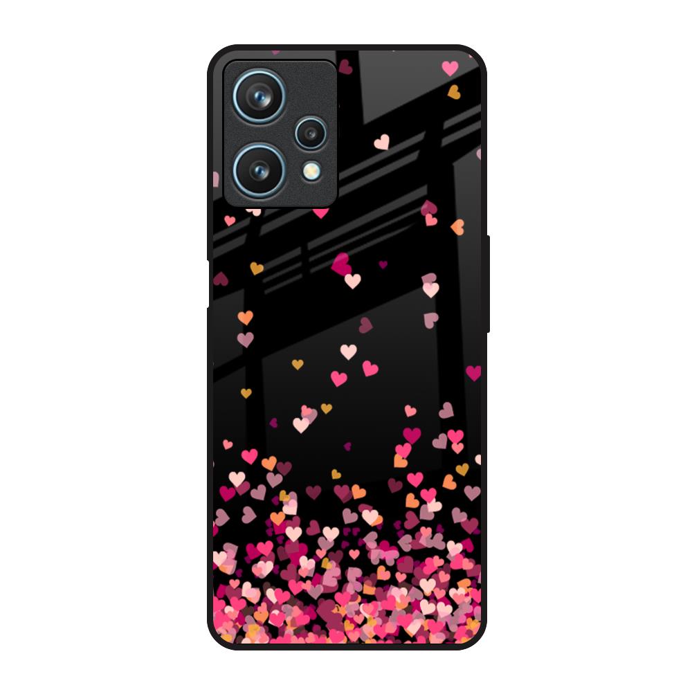 Heart Rain Fall Realme 9 Pro 5G Glass Back Cover Online