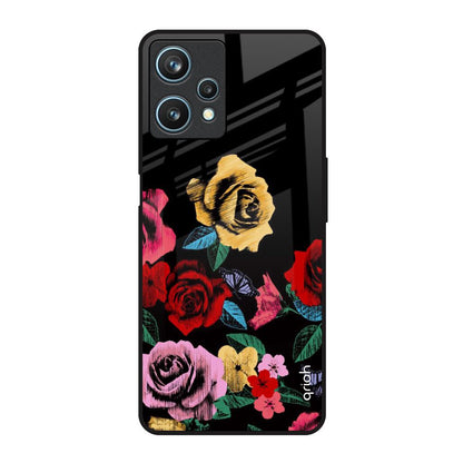 Floral Decorative Realme 9 Pro 5G Glass Back Cover Online