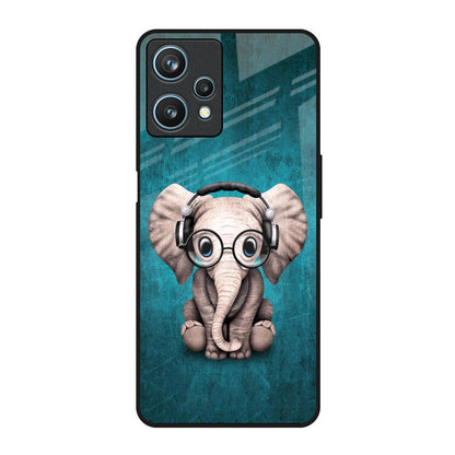 Adorable Baby Elephant Realme 9 Pro 5G Glass Back Cover Online