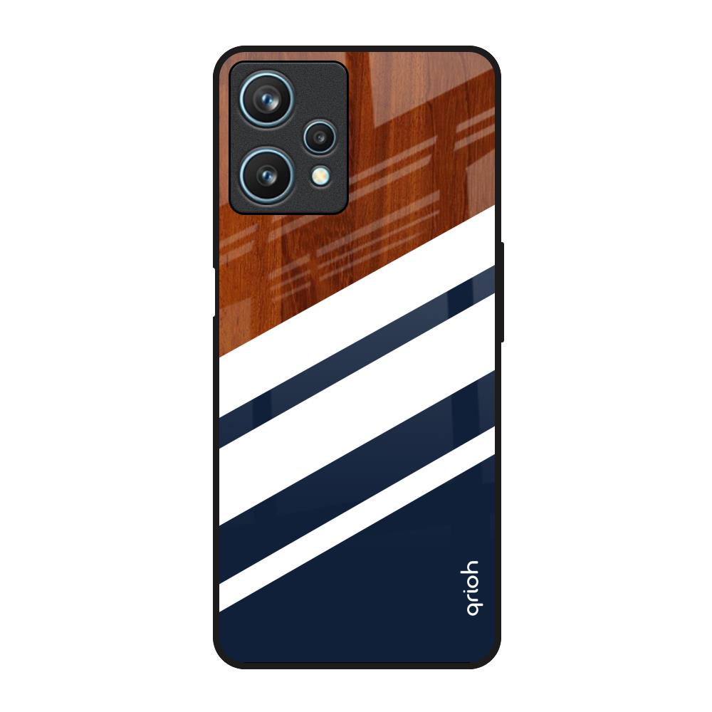 Bold Stripes Realme 9 Pro 5G Glass Back Cover Online