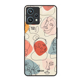 Abstract Faces Realme 9 Pro 5G Glass Back Cover Online