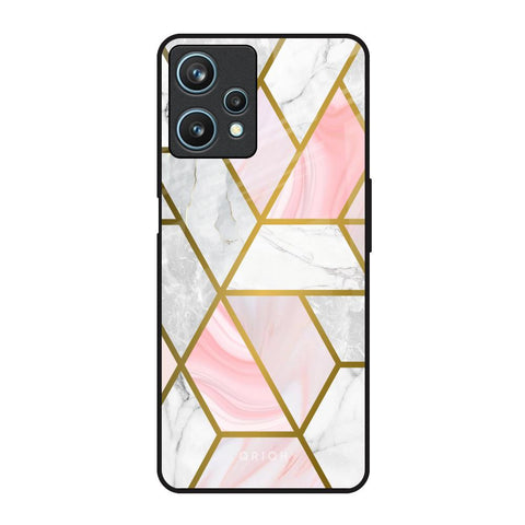 Geometrical Marble Realme 9 Pro 5G Glass Back Cover Online
