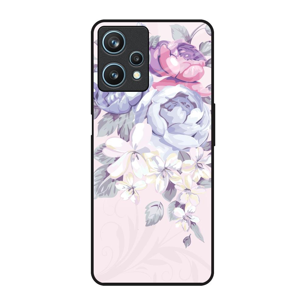 Elegant Floral Realme 9 Pro 5G Glass Back Cover Online