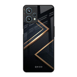 Sleek Golden & Navy Realme 9 Pro 5G Glass Back Cover Online