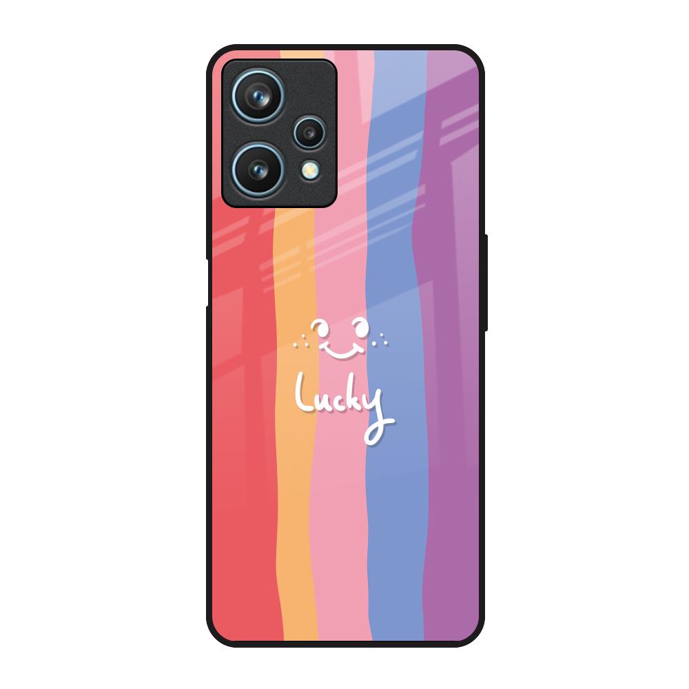 Lucky Abstract Realme 9 Pro 5G Glass Back Cover Online