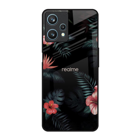 Tropical Art Flower Realme 9 Pro 5G Glass Back Cover Online