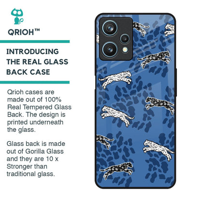 Blue Cheetah Glass Case for Realme 9 Pro 5G