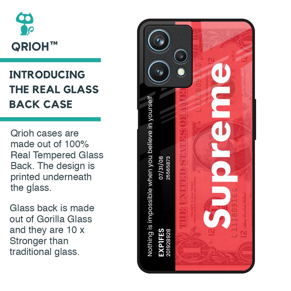 Supreme Ticket Glass Case for Realme 9 Pro 5G